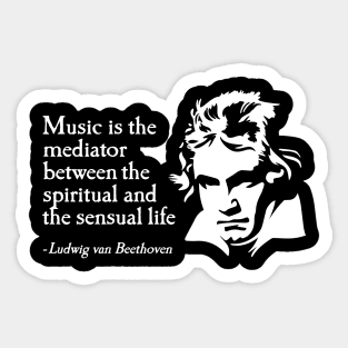 Ludwig van Beethoven quote classical music saying Sticker